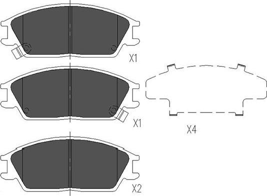 Kavo Parts KBP-3001 - Komplet Pločica, disk-kočnica www.molydon.hr