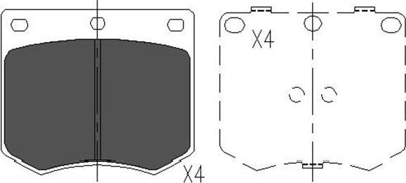 Kavo Parts KBP-3012 - Komplet Pločica, disk-kočnica www.molydon.hr