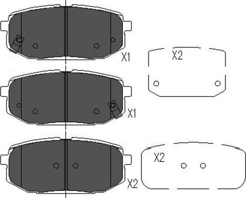 Kavo Parts KBP-3032 - Komplet Pločica, disk-kočnica www.molydon.hr