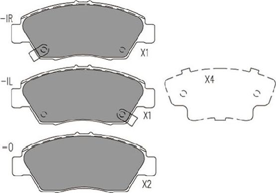 Kavo Parts KBP-2056 - Komplet Pločica, disk-kočnica www.molydon.hr