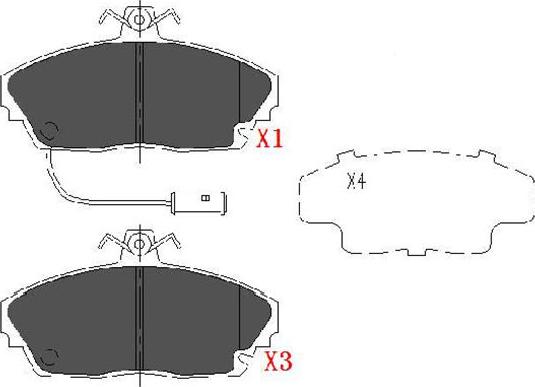 Kavo Parts KBP-2019 - Komplet Pločica, disk-kočnica www.molydon.hr