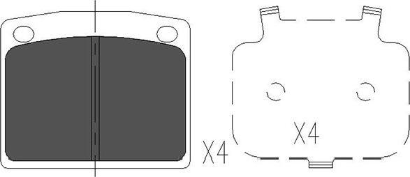 Kavo Parts KBP-2038 - Komplet Pločica, disk-kočnica www.molydon.hr