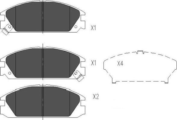 Kavo Parts KBP-2020 - Komplet Pločica, disk-kočnica www.molydon.hr