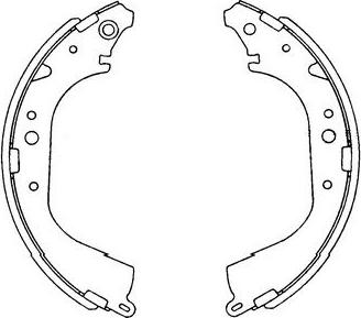 Kavo Parts KBS-9901 - Komplet kočnica, bubanj kočnice www.molydon.hr