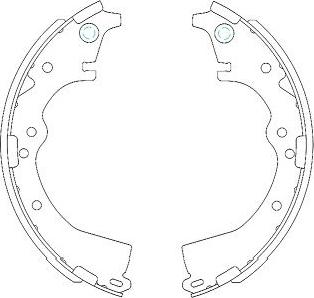 Kavo Parts KBS-9908 - Komplet kočnica, bubanj kočnice www.molydon.hr