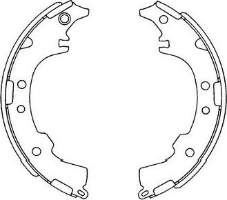 Kavo Parts KBS-9903 - Komplet kočnica, bubanj kočnice www.molydon.hr