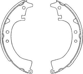 Kavo Parts KBS-9921 - Komplet kočnica, bubanj kočnice www.molydon.hr