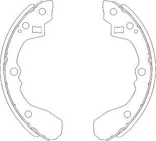 Kavo Parts KBS-4403 - Komplet kočnica, bubanj kočnice www.molydon.hr