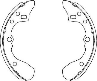 Kavo Parts KBS-5409 - Komplet kočnica, bubanj kočnice www.molydon.hr