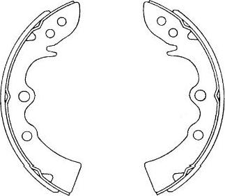 Kavo Parts KBS-5408 - Komplet kočnica, bubanj kočnice www.molydon.hr