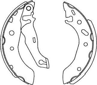 Kavo Parts KBS-5407 - Komplet kočnica, bubanj kočnice www.molydon.hr