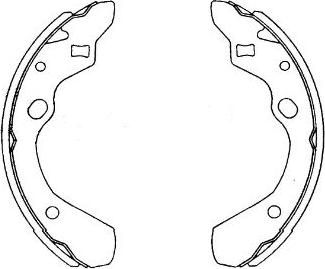 Kavo Parts KBS-5411 - Komplet kočnica, bubanj kočnice www.molydon.hr