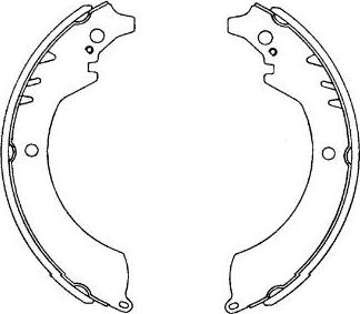 Kavo Parts KBS-1904 - Komplet kočnica, bubanj kočnice www.molydon.hr