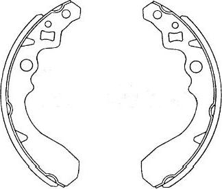 Kavo Parts KBS-1905 - Komplet kočnica, bubanj kočnice www.molydon.hr