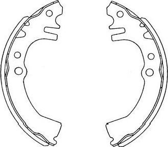 Kavo Parts KBS-1901 - Komplet kočnica, bubanj kočnice www.molydon.hr