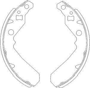 Kavo Parts KBS-1902 - Komplet kočnica, bubanj kočnice www.molydon.hr