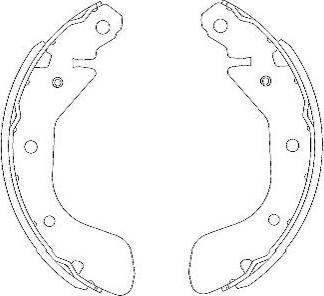 Kavo Parts KBS-1401 - Komplet kočnica, bubanj kočnice www.molydon.hr