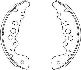 Kavo Parts KBS-8908 - Komplet kočnica, bubanj kočnice www.molydon.hr