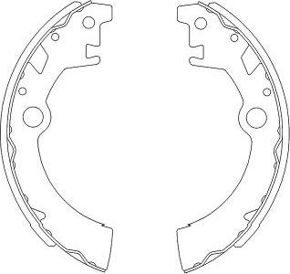 Kavo Parts KBS-8903 - Komplet kočnica, bubanj kočnice www.molydon.hr