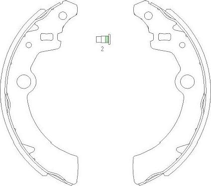 Kavo Parts KBS-8907 - Komplet kočnica, bubanj kočnice www.molydon.hr