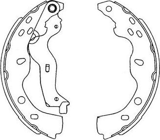 Kavo Parts KBS-8914 - Komplet kočnica, bubanj kočnice www.molydon.hr