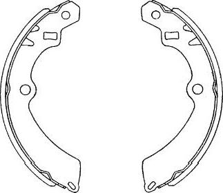 Kavo Parts KBS-8916 - Komplet kočnica, bubanj kočnice www.molydon.hr