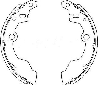 Kavo Parts KBS-8401 - Komplet kočnica, bubanj kočnice www.molydon.hr