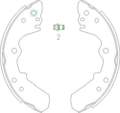 Kavo Parts KBS-3904 - Komplet kočnica, bubanj kočnice www.molydon.hr