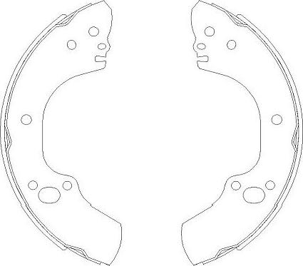 Kavo Parts KBS-3905 - Komplet kočnica, bubanj kočnice www.molydon.hr