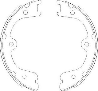 Kavo Parts KBS-7404 - Komplet kočnica, bubanj kočnice www.molydon.hr