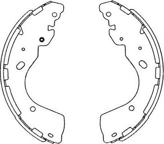 Kavo Parts KBS-7402 - Komplet kočnica, bubanj kočnice www.molydon.hr