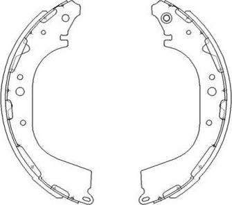 Kavo Parts KBS-7411 - Komplet kočnica, bubanj kočnice www.molydon.hr