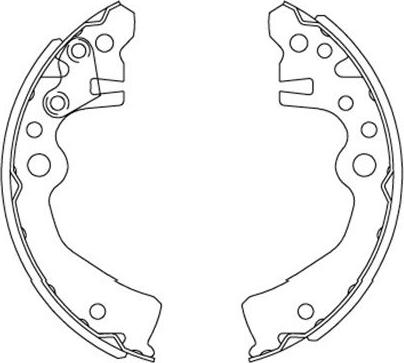 Kavo Parts KBS-7417 - Komplet kočnica, bubanj kočnice www.molydon.hr