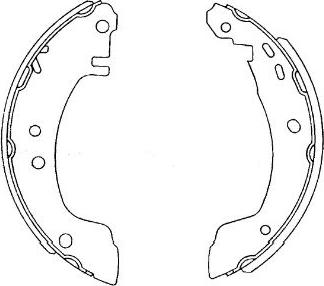 Kavo Parts KBS-7423 - Komplet kočnica, bubanj kočnice www.molydon.hr