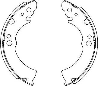 Kavo Parts KBS-7422 - Komplet kočnica, bubanj kočnice www.molydon.hr