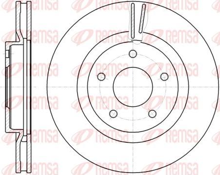 Kawe 61087 10 - Kočioni disk www.molydon.hr