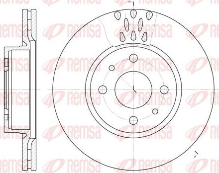 Kawe 6186 10 - Kočioni disk www.molydon.hr