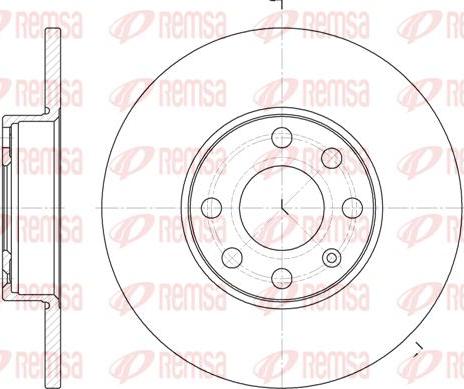 Kawe 6800 00 - Kočioni disk www.molydon.hr