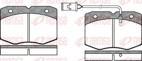 Kawe 0435 02 - Komplet Pločica, disk-kočnica www.molydon.hr