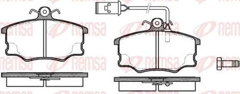 Kawe 0146 52 - Komplet Pločica, disk-kočnica www.molydon.hr