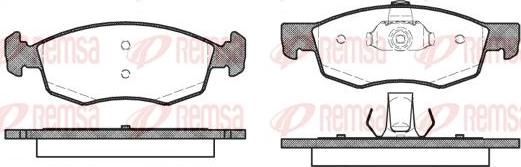 Kawe 0172 30 - Komplet Pločica, disk-kočnica www.molydon.hr