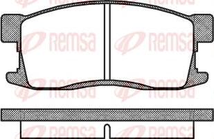 Remsa 9506 - Komplet Pločica, disk-kočnica www.molydon.hr