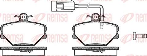 Kawe 0264 42 - Komplet Pločica, disk-kočnica www.molydon.hr