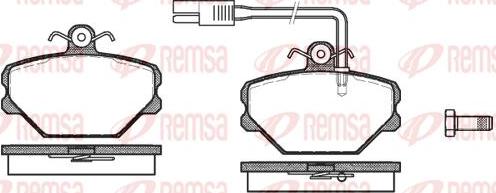 Kawe 0264 12 - Komplet Pločica, disk-kočnica www.molydon.hr