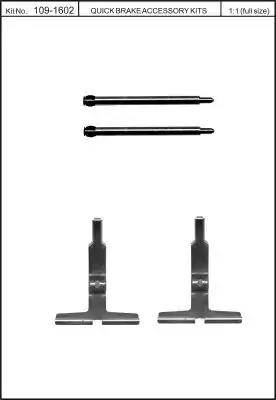 Kawe 109-1602 - Komplet pribora, Pločica disk kočnice www.molydon.hr