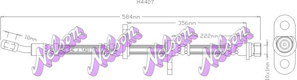 Kawe H4407 - Kočiono crijevo, lajtung www.molydon.hr