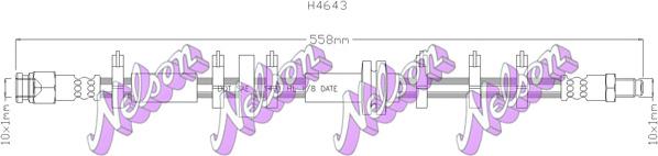 Kawe H4643 - Kočiono crijevo, lajtung www.molydon.hr