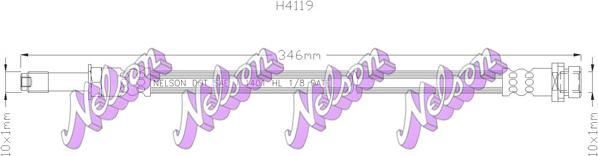 Kawe H4119 - Kočiono crijevo, lajtung www.molydon.hr