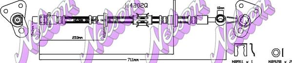 Kawe H4202Q - Kočiono crijevo, lajtung www.molydon.hr