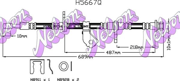 Kawe H5667Q - Kočiono crijevo, lajtung www.molydon.hr